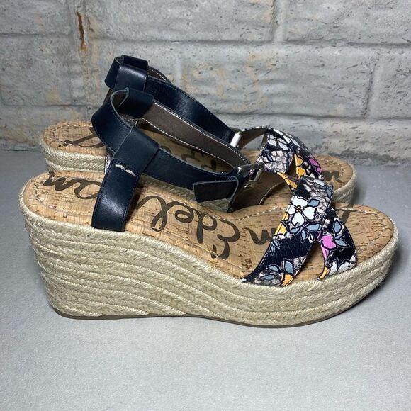 NWOB MSRP $130 Sam Edelman Destin Espadrille Wedge Sandal Women's Size 10 - Picture 5 of 8